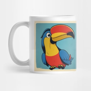 retro bird Mug